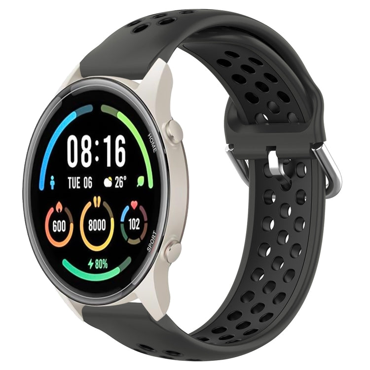 22mm Perforated Breathable Sports Silicone Watch Band, For Xiaomi MI Watch Sport, For Xiaomi Haylou RT2 LS10, For  Xiaomi Haylou RS4 LS12