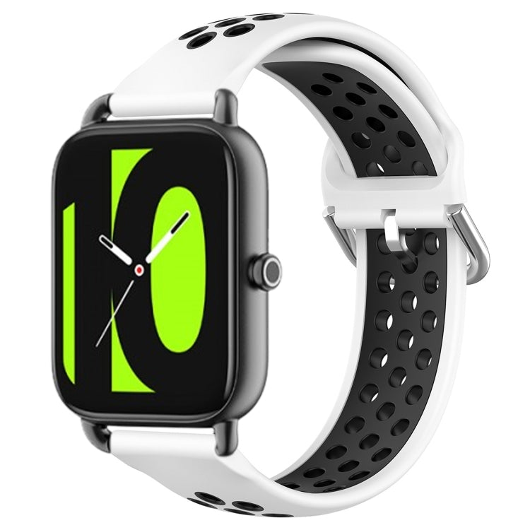 22mm Perforated Breathable Sports Silicone Watch Band, For Xiaomi MI Watch Sport, For Xiaomi Haylou RT2 LS10, For  Xiaomi Haylou RS4 LS12