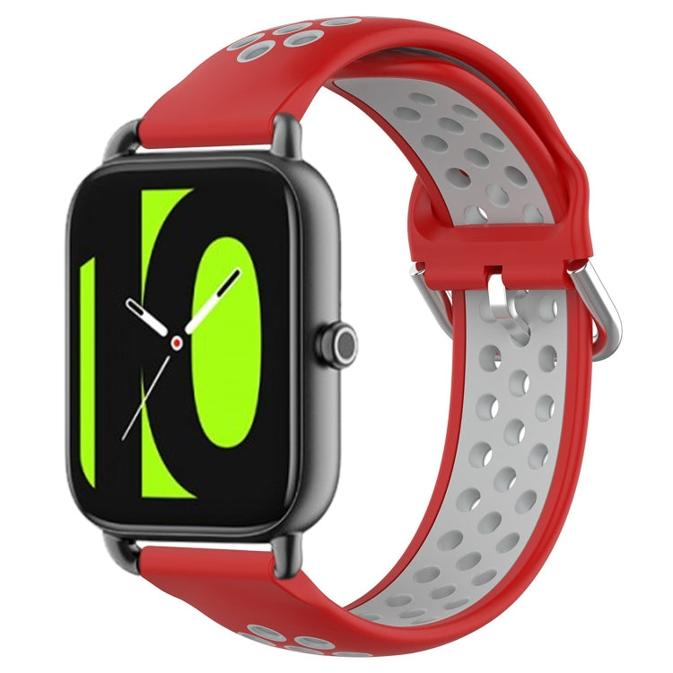 22mm Perforated Breathable Sports Silicone Watch Band, For Xiaomi MI Watch Sport, For Xiaomi Haylou RT2 LS10, For  Xiaomi Haylou RS4 LS12