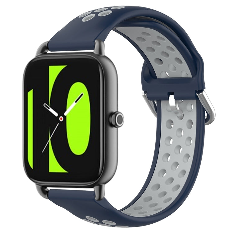 22mm Perforated Breathable Sports Silicone Watch Band, For Xiaomi MI Watch Sport, For Xiaomi Haylou RT2 LS10, For  Xiaomi Haylou RS4 LS12