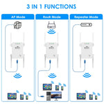 U8 300Mbps無線WiFi中繼擴展路由器Wi-Fi訊號放大器WiFi增強器，美規插頭，歐規插頭