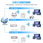 U8 300Mbps無線WiFi中繼擴展路由器Wi-Fi訊號放大器WiFi增強器，美規插頭，歐規插頭