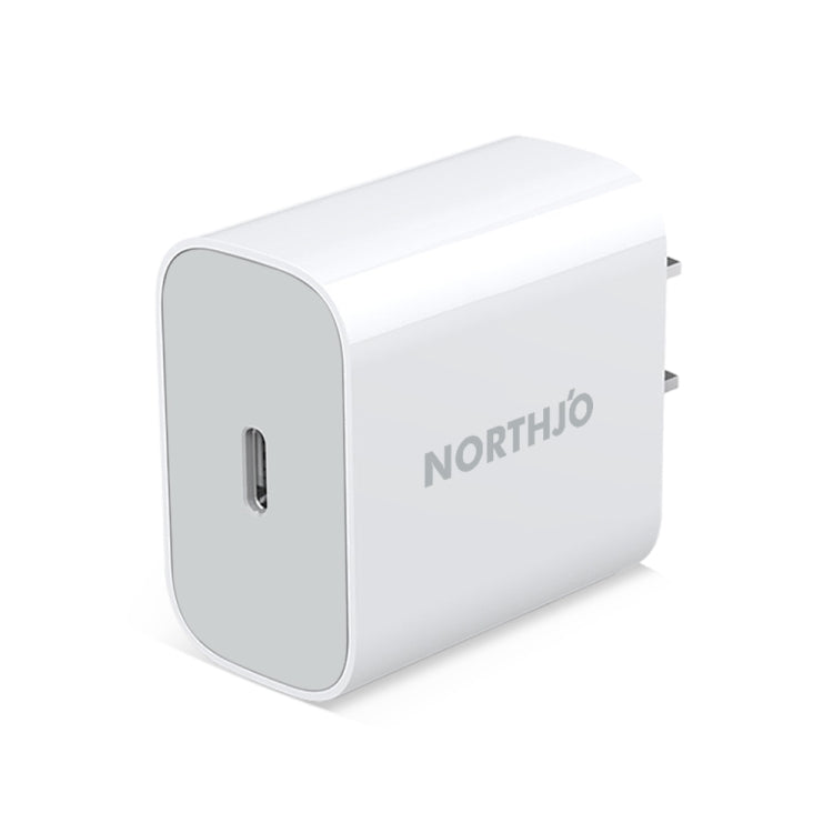 NORTHJO NOPD2000 PD 20W USB-C / Type-C 單埠快速壁充，美規插頭，歐規插頭