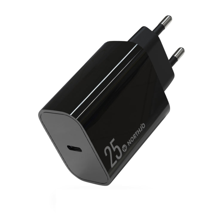 NORTHJO NOPD2501 PD 25W USB-C / Type-C 單埠快速充電器，美規插頭，歐規插頭，英規插頭，澳規插頭