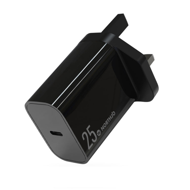 NORTHJO NOPD2501 PD 25W USB-C / Type-C 單埠快速充電器，美規插頭，歐規插頭，英規插頭，澳規插頭