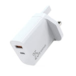 NORTHJO NOPD2502 PD 25W USB-C/Type-C + QC 3.0 USB 雙埠快速充電器，美規插頭，歐規插頭，英規插頭，澳規插頭
