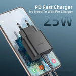TA800 PD / PPS 25W Type-C 埠三星充電器，歐規插頭，歐規插頭