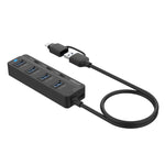 Onten UCA5306 七合二 USB3.0 + Type-C 七埠集線器擴充座，支援 OTG 功能，UCA5306