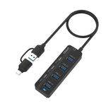 Onten UCA5306 七合二 USB3.0 + Type-C 七埠集線器擴充座，支援 OTG 功能，UCA5306