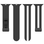 磁吸扣雙色矽膠錶帶，適用於 Apple Watch Ultra 49mm，Apple Watch Series 8&7 45mm，Apple Watch Series 8&7 41mm