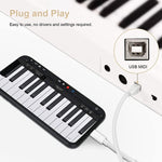 1米8針轉USB + MIDI電子音樂樂器及OTG充電多功能線，兼容iOS 10-14，MIDI + OTG