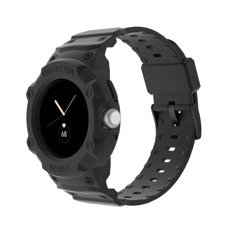 適用於 Google Pixel Watch JUNSUNMAY 一體成型 TPU 可調節彈性錶帶