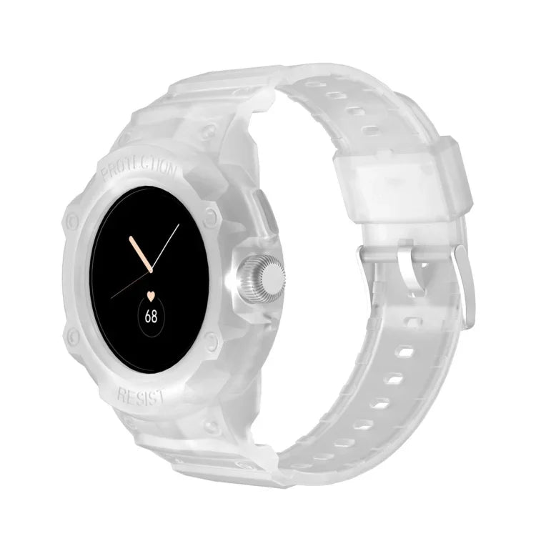 適用於 Google Pixel Watch JUNSUNMAY 一體成型 TPU 可調節彈性錶帶