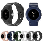 適用於 Google Pixel Watch JUNSUNMAY 一體成型 TPU 可調節彈性錶帶