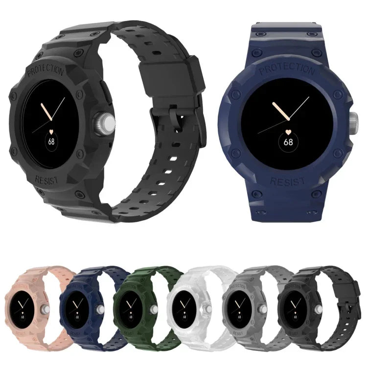 適用於 Google Pixel Watch JUNSUNMAY 一體成型 TPU 可調節彈性錶帶