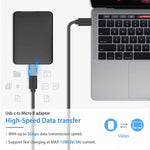 JUNSUNMAY USB-C / Type-C 母轉公 USB 3.0 Micro B 轉接器，1個，2個