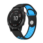 22mm Sports Breathable Silicone Watch Band, For Garmin Fenix 6 GPS, For Garmin Fenix 6 Pro GPS, For Garmin Fenix 6 Sapphire GPS, For Garmin Fenix 5