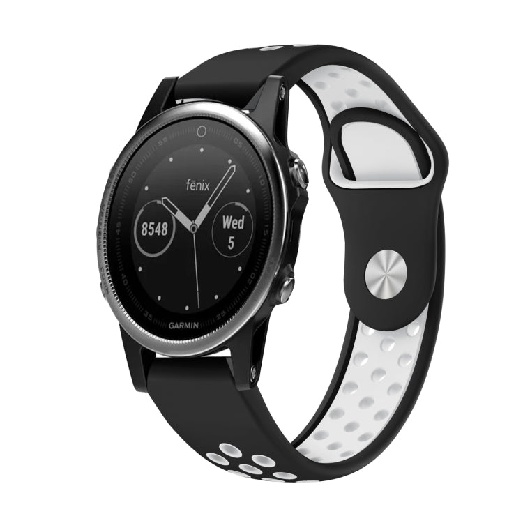 22mm Sports Breathable Silicone Watch Band, For Garmin Fenix 6 GPS, For Garmin Fenix 6 Pro GPS, For Garmin Fenix 6 Sapphire GPS, For Garmin Fenix 5