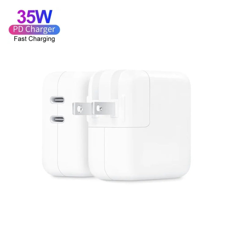 35W PD3.0 USB-C / Type-C 雙埠充電器，適用 iPhone / iPad 系列，美規插頭，歐規插頭