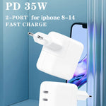 35W PD3.0 USB-C / Type-C 雙埠充電器，適用 iPhone / iPad 系列，美規插頭，歐規插頭