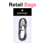 NORTHJO LTM03 8 Pin to 3.5mm Audio AUX Jack Cable, 0.5m, 1m, 1.5m