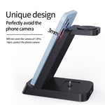B20 18W 3 合 1 無線充電支架，適用 iPhone Apple Watch 系列，B20 for Apple