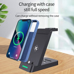 B20 18W 3 合 1 無線充電支架，適用 iPhone Apple Watch 系列，B20 for Apple