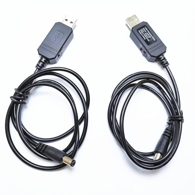DC 5V轉DC 9V 12V USB升壓轉換線，帶1A升壓變壓器電源調節線，帶LED顯示，DC 5V轉DC 9V 12V