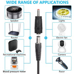 DC 5V轉DC 9V 12V USB升壓轉換線，帶1A升壓變壓器電源調節線，帶LED顯示，DC 5V轉DC 9V 12V