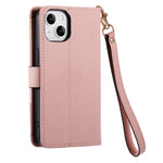 愛心拉鍊掛繩皮革手機殼，適用於 iPhone 14 Pro Max、iPhone 7 / 8 / SE 2022、iPhone 13 Pro Max、iPhone 13 Pro、iPhone 13、iPhone 12 / 12 Pro、iPhone 12 Pro Max、iPhone 11 Pro Max