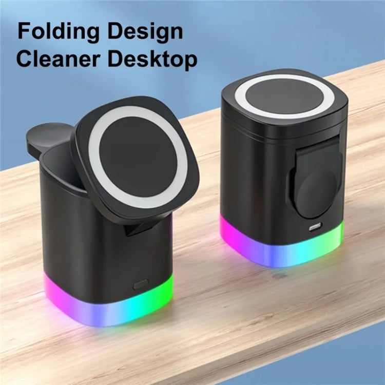 T15 3 合 1 磁吸 Magsafe 無線充電器折疊充電支架，適用 iPhone / iWatch / AirPods，T15