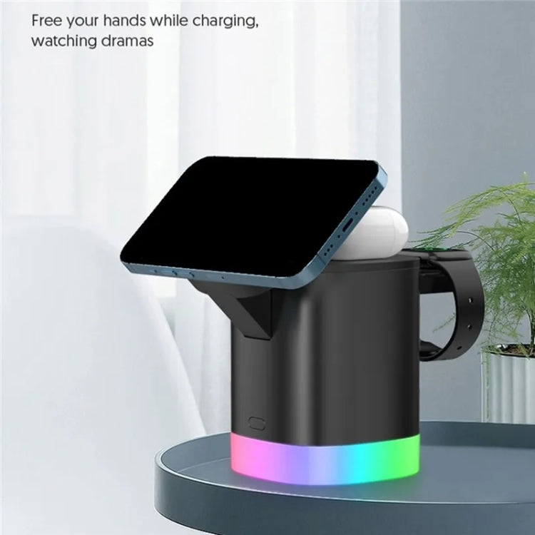 T15 3 合 1 磁吸 Magsafe 無線充電器折疊充電支架，適用 iPhone / iWatch / AirPods，T15