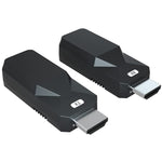 HDMI 延長器 165 英尺音訊視頻 1080P 透過 Cat5 Cat6 乙太網路線傳輸無損訊號 HDMI 長距離延伸轉接器