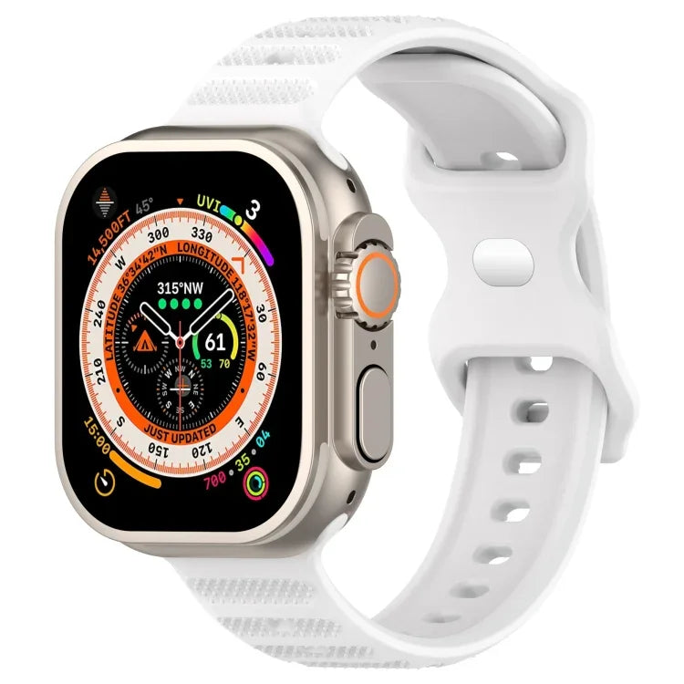 反扣點紋矽膠錶帶，適用於 Apple Watch 38mm