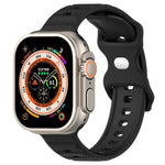 Reverse Buckle Dot Texture Silicone Watch Band, For Apple Watch 38mm