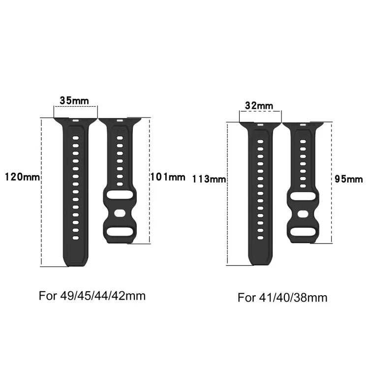 Reverse Buckle Dot Texture Silicone Watch Band, For Apple Watch 38mm
