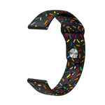 運動彩虹點矽膠扣錶帶，適用於 Samsung Galaxy Watch 4 40mm / 44mm，適用於 Samsung Galaxy Watch 4 Classic 42mm / 46mm