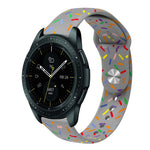 運動彩虹點矽膠扣錶帶，適用於 Samsung Galaxy Watch 5 Pro、Samsung Galaxy Gear Sport、Samsung Galaxy Watch Active 2 40mm / 44mm、Samsung Galaxy Watch 3 41mm、Samsung Galaxy Watch Active 40mm