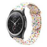 運動彩虹點矽膠扣錶帶，適用於 Samsung Galaxy Watch 5 Pro、Samsung Galaxy Gear Sport、Samsung Galaxy Watch Active 2 40mm / 44mm、Samsung Galaxy Watch 3 41mm、Samsung Galaxy Watch Active 40mm
