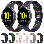 運動彩虹點矽膠扣錶帶，適用於 Samsung Galaxy Watch 5 Pro、Samsung Galaxy Gear Sport、Samsung Galaxy Watch Active 2 40mm / 44mm、Samsung Galaxy Watch 3 41mm、Samsung Galaxy Watch Active 40mm