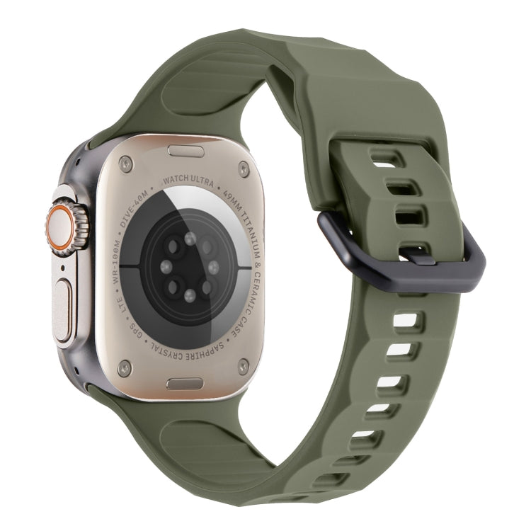 Ripple Silicone Sports Watch Band, For Apple Watch 5 44mm, For Apple Watch 4 44mm, For Apple Watch 3 42mm