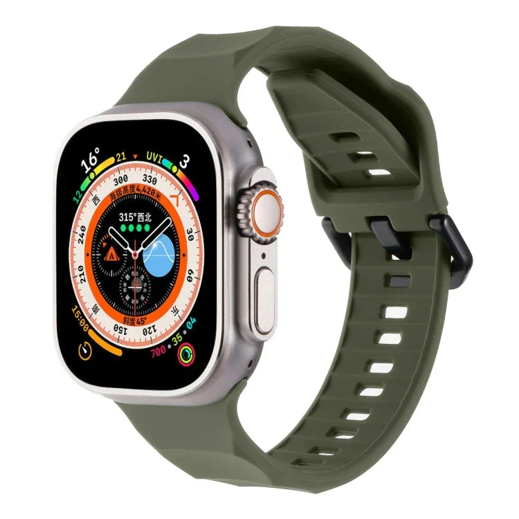 Ripple 矽膠運動錶帶，適用於 Apple Watch 2 42mm，適用於 Apple Watch 42mm