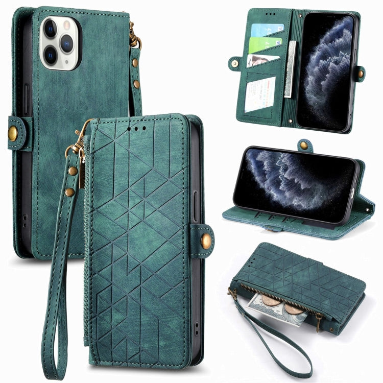 幾何拉鍊錢包側扣皮革手機殼，適用於 iPhone 14 Pro Max、iPhone 7 / 8 / SE 2022、iPhone 13 Pro Max、iPhone 13 Pro、iPhone 13、iPhone 12 / 12 Pro、iPhone 12 Pro Max、iPhone 11 Pro Max