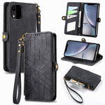 幾何拉鍊錢包側扣皮革手機殼，適用於 iPhone 11、iPhone 11 Pro、iPhone X / XS、iPhone XR、iPhone XS Max、iPhone 7 Plus / 8 Plus、iPhone 6 Plus / 6s Plus、iPhone 6 / 6s
