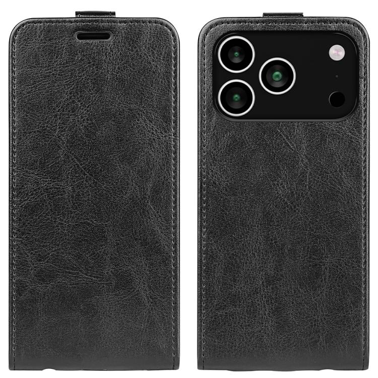 R64 紋理單面直立翻蓋皮革手機殼，適用於 iPhone 17e / 16e，iPhone 17 Pro Max，iPhone 17 Pro，iPhone 17，iPhone Air，iPhone 16 Pro Max，iPhone 16 Pro，iPhone 16 Plus，iPhone 16，iPhone 15 Pro Max
