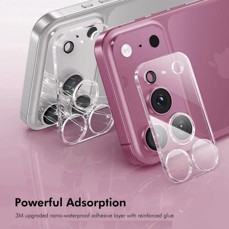 2片 ENKAY Hat-Prince 9H 後置鏡頭鋼化玻璃膜，適用於 iPhone 17e / 16e、iPhone 17 Pro Max、iPhone 17 Pro、iPhone 17、iPhone Air、iPhone 16 Pro / 16 Pro Max、iPhone 16 / 16 Plus、iPhone 15 Pro / 15 Pro Max