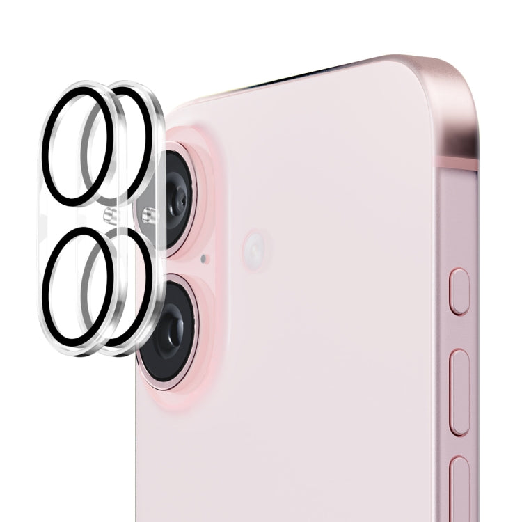 2片裝ENKAY Hat-Prince 9H後置鏡頭鋼化玻璃膜，適用於iPhone 17 Pro Max、iPhone 17 Pro、iPhone 17、iPhone Air、iPhone 16 Pro / 16 Pro Max、iPhone 16 / 16 Plus、iPhone 15 Pro / 15 Pro Max、iPhone 15 / 15 Plus