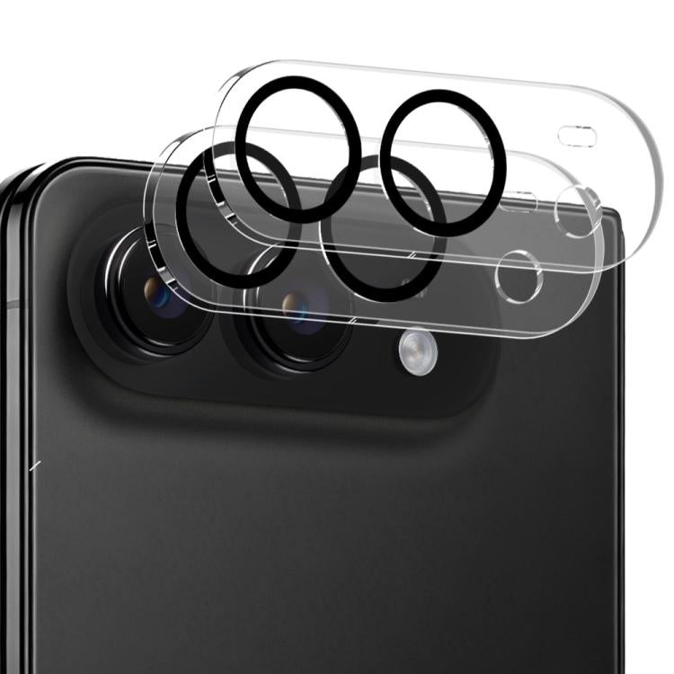 2片裝ENKAY Hat-Prince 9H後置鏡頭鋼化玻璃膜，適用於iPhone 17 Pro Max、iPhone 17 Pro、iPhone 17、iPhone Air、iPhone 16 Pro / 16 Pro Max、iPhone 16 / 16 Plus、iPhone 15 Pro / 15 Pro Max、iPhone 15 / 15 Plus