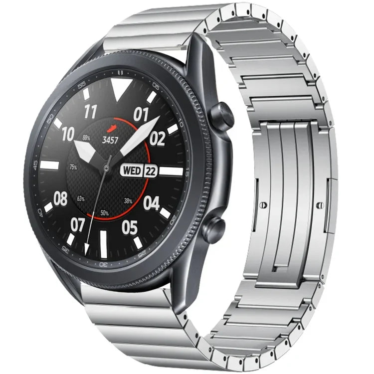 單珠鈦合金錶帶，適用於 Samsung Galaxy Watch 3 45mm，Samsung Gear S3 Classic，Samsung Gear S3 Frontier，Samsung Galaxy Watch 46mm，Samsung Galaxy Watch 42mm