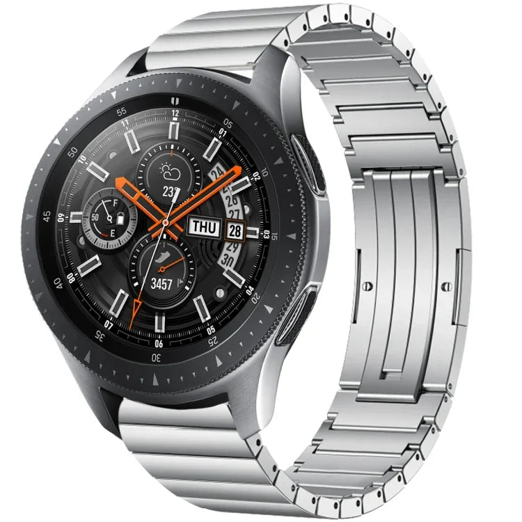 單珠鈦合金錶帶，適用於 Samsung Galaxy Watch 3 45mm，Samsung Gear S3 Classic，Samsung Gear S3 Frontier，Samsung Galaxy Watch 46mm，Samsung Galaxy Watch 42mm